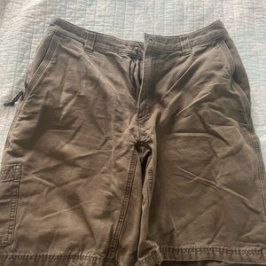 Olive Green Cargo Shorts